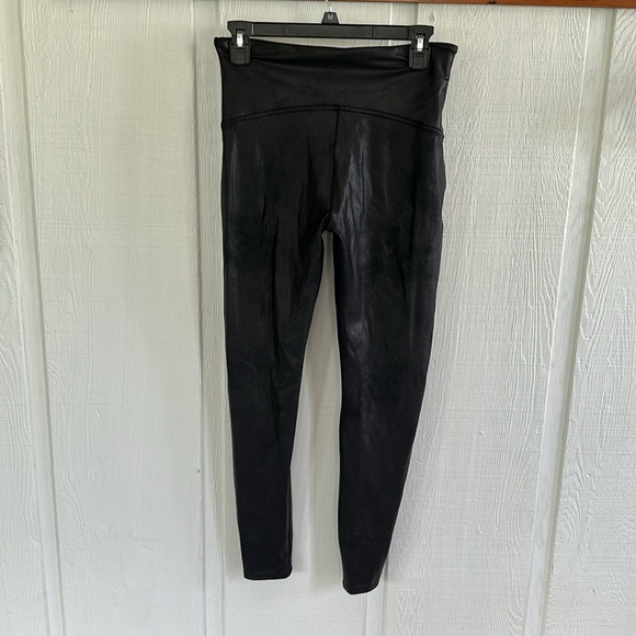 Spanx Black High-Waisted Faux Leather Leggings - Picture 4 of 4